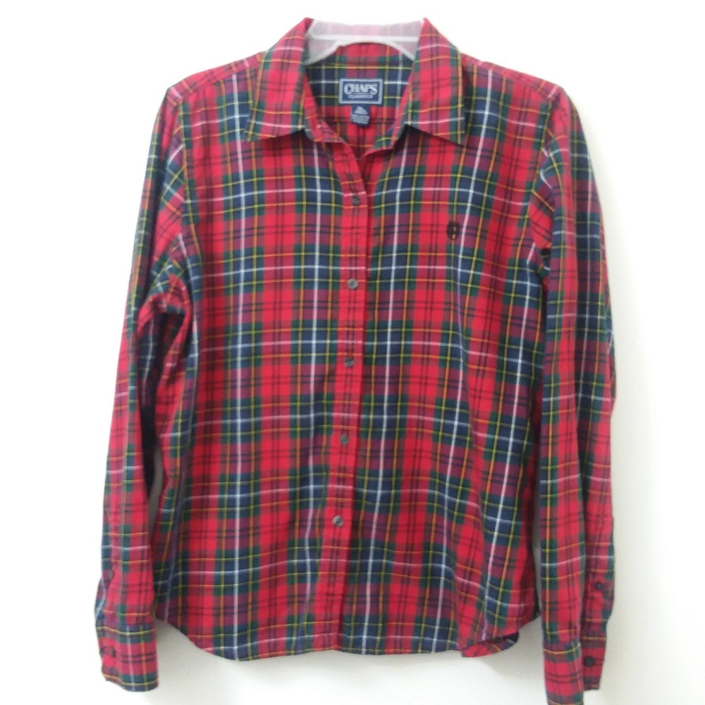 CHAPS Plaid Flannel Shirt